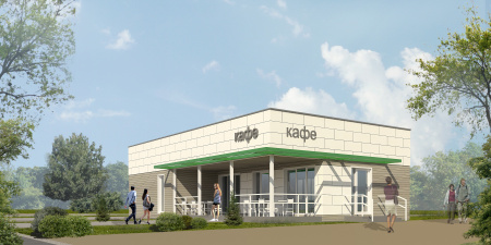 Модульные магазины, кафе, рестораны Тип 2